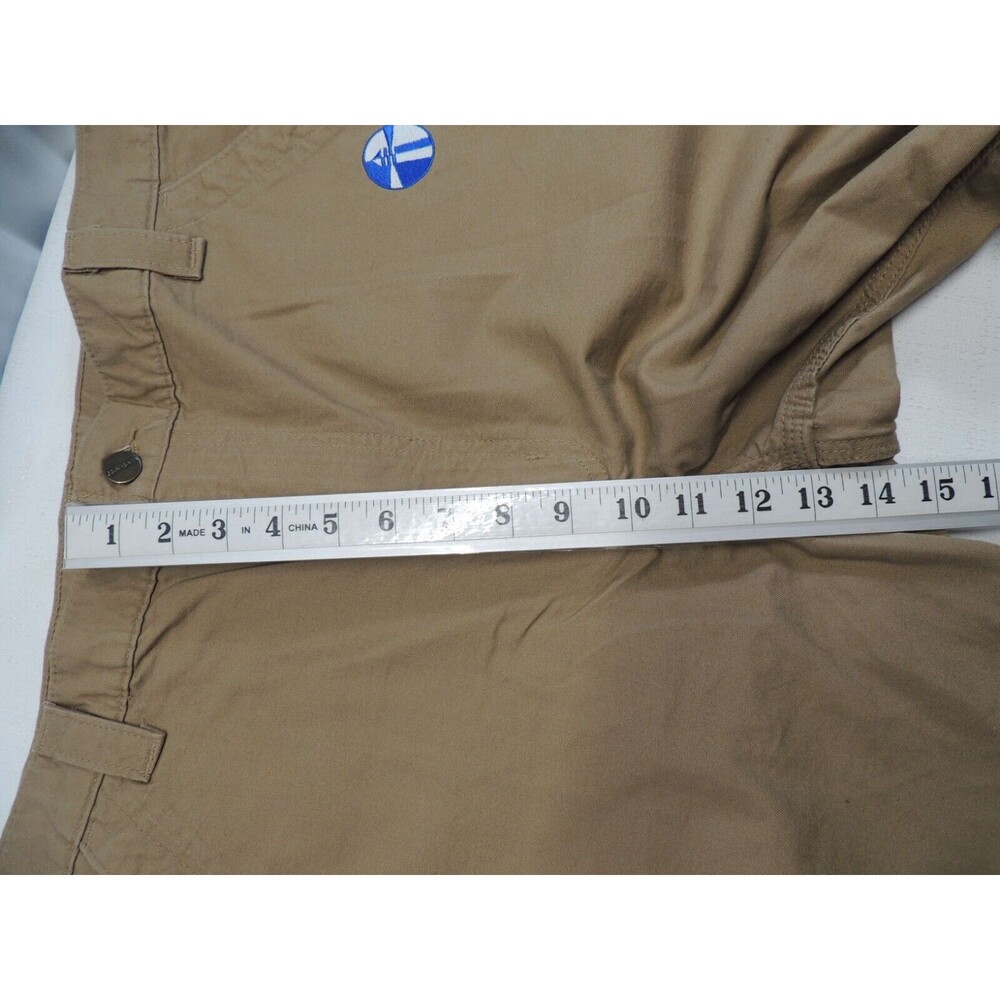 Carhartt Work Pants Mens 38x32 Khaki B151-DKH Loose Fit Canvas Carpenter Rugged - Picture 8 of 9